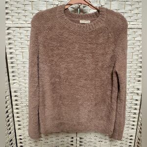 PAC Sun L.A.‎ Hearts soft/fuzzy crew neck pullover ladies xs dusty rose
